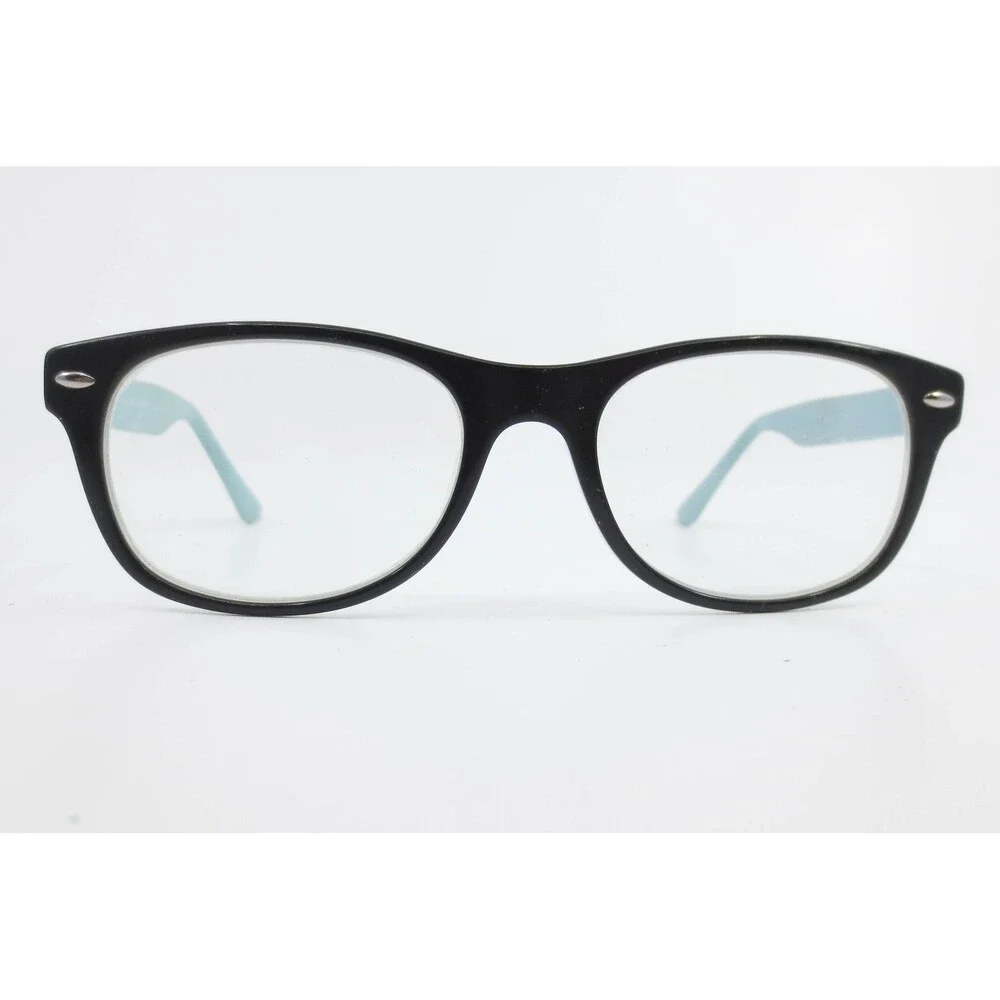 Project Runway PR13 Eyeglasses Black Light Blue Rectangular Frames 53-18-135